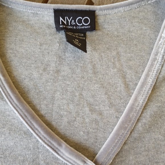 grey button down sweater - Picture 2 of 3